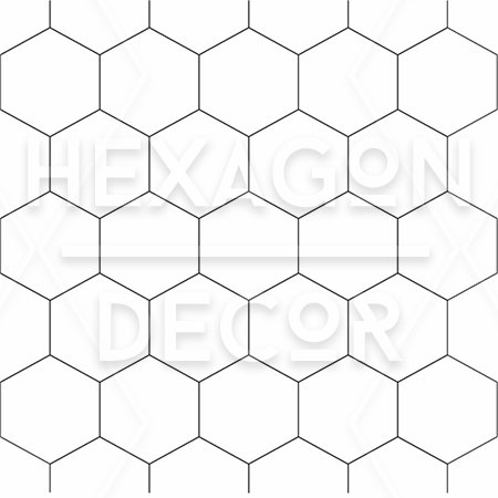 Bright Geometric Hexagon Wallpaper Reusable Eclectic Etsy