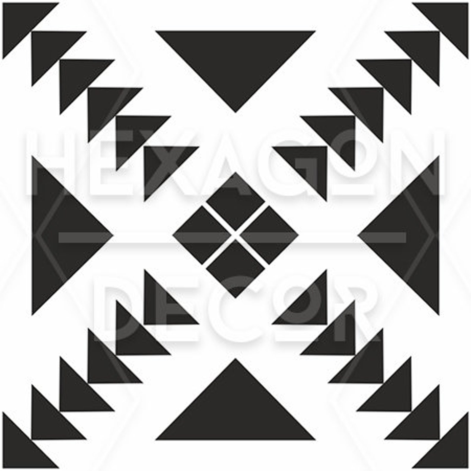 Black Aztec Floor Tile Decal Decals Vinyl Tile Sticker Etsy UK