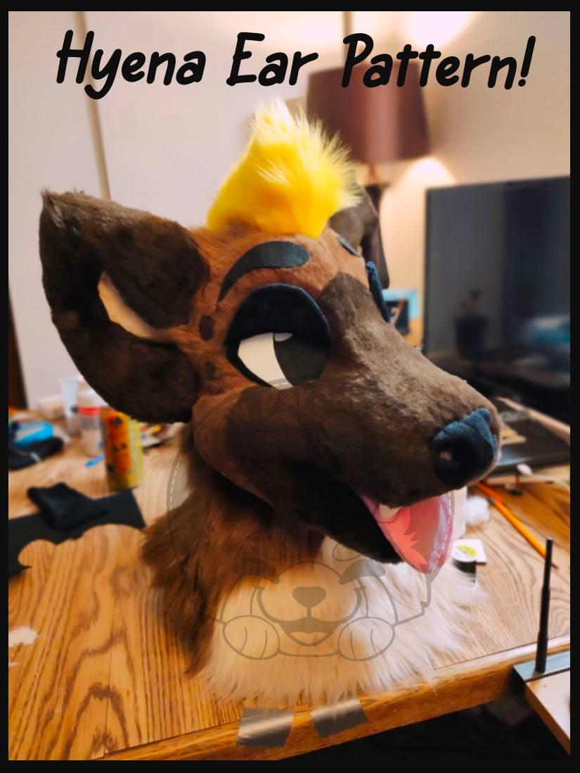 Fursuit Hyena Ear Pattern (digital Download) - Etsy