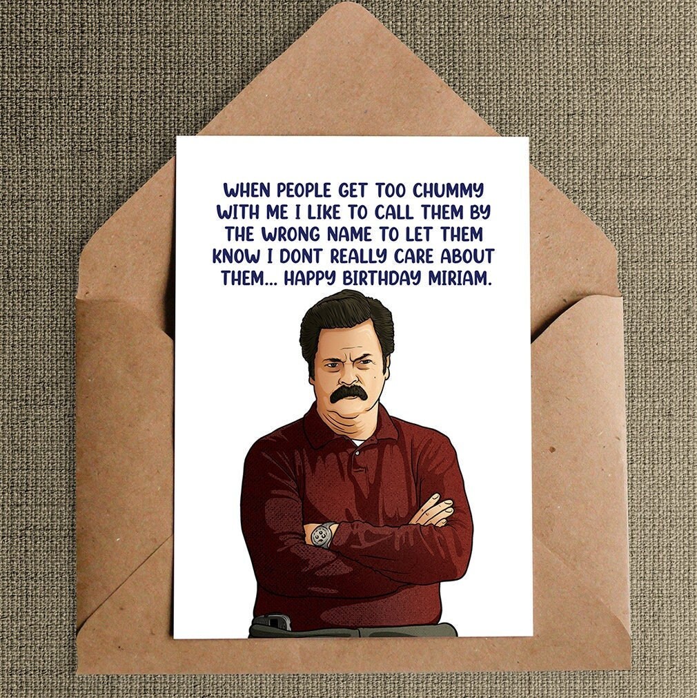 Ron Swanson Birthday Quote