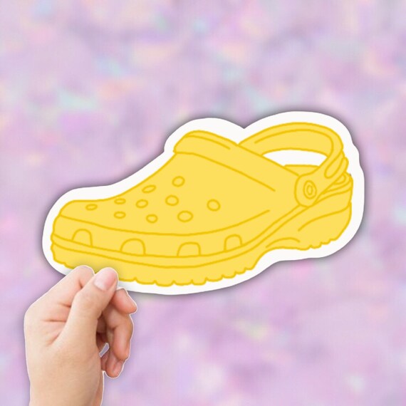 yellow crocs sticker