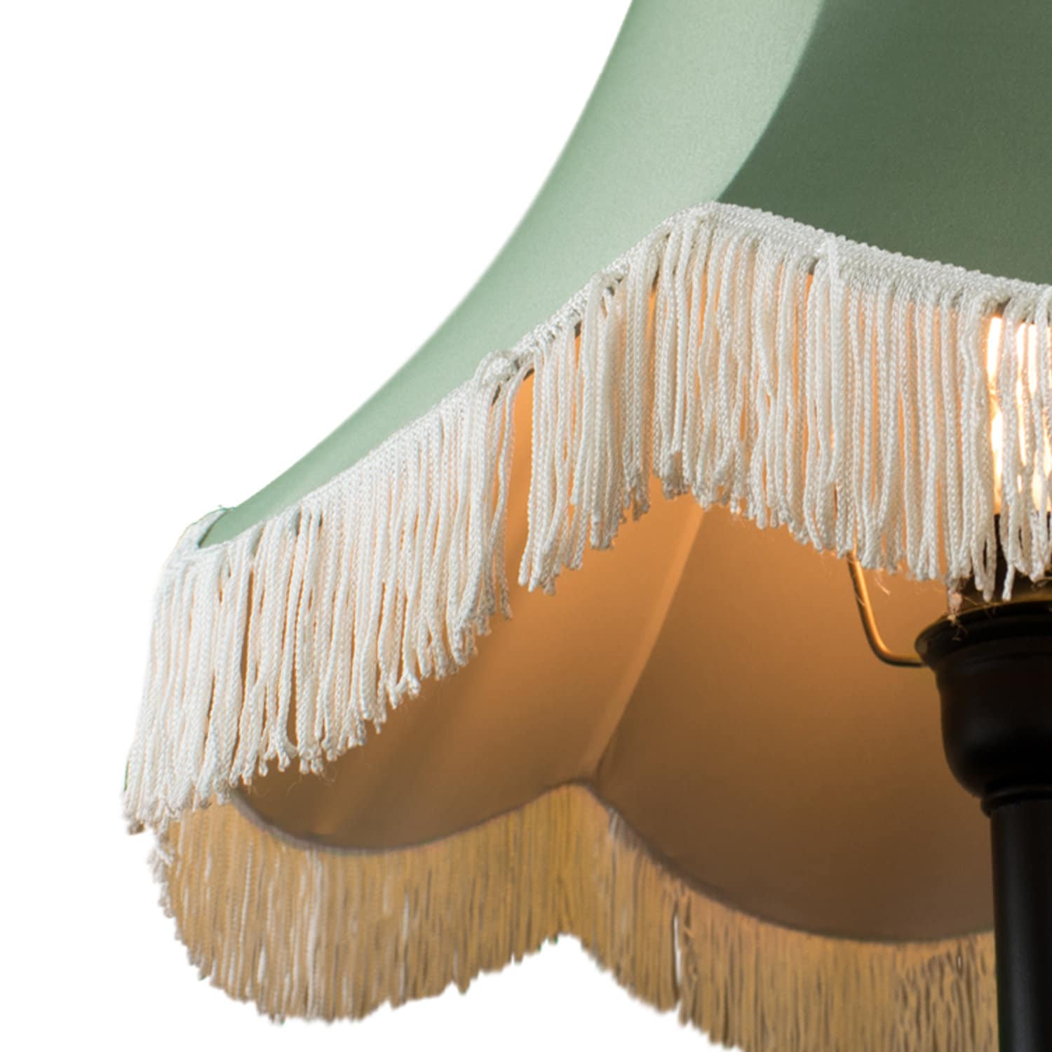 Mona Rustic Fringe Lampshade Floor, Silk Lamp Shades For Floor Lamps