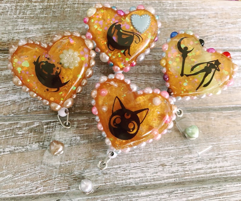 Sailor Moon Luna pearlescent caramel silhouette ...