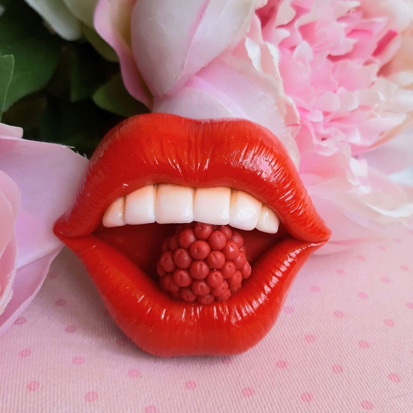 Silicone Mold lips With Raspberry Etsy