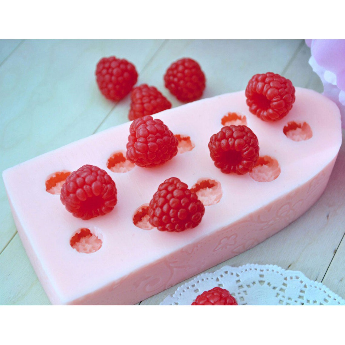 Silicone Mold raspberries Etsy