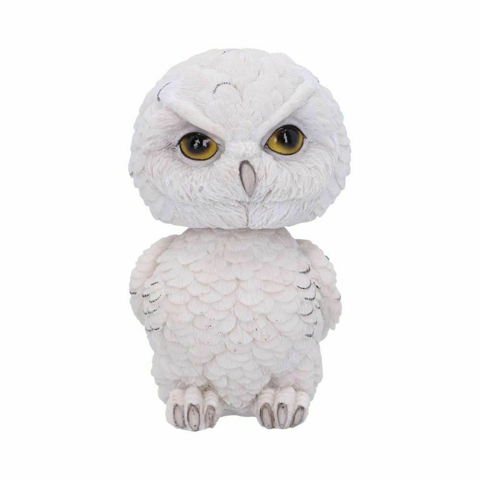 Cute Snowy Owl Bobble head 14.5cm Etsy
