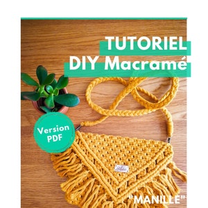 Tutoriel Macramé DIY sac à main Manille PDF téléchargement instantané image 1