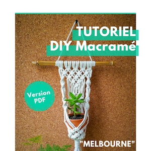 Tutoriel Macrame DIY-ophanging voor planten "Melbourne" - PDF onmiddellijk opladen