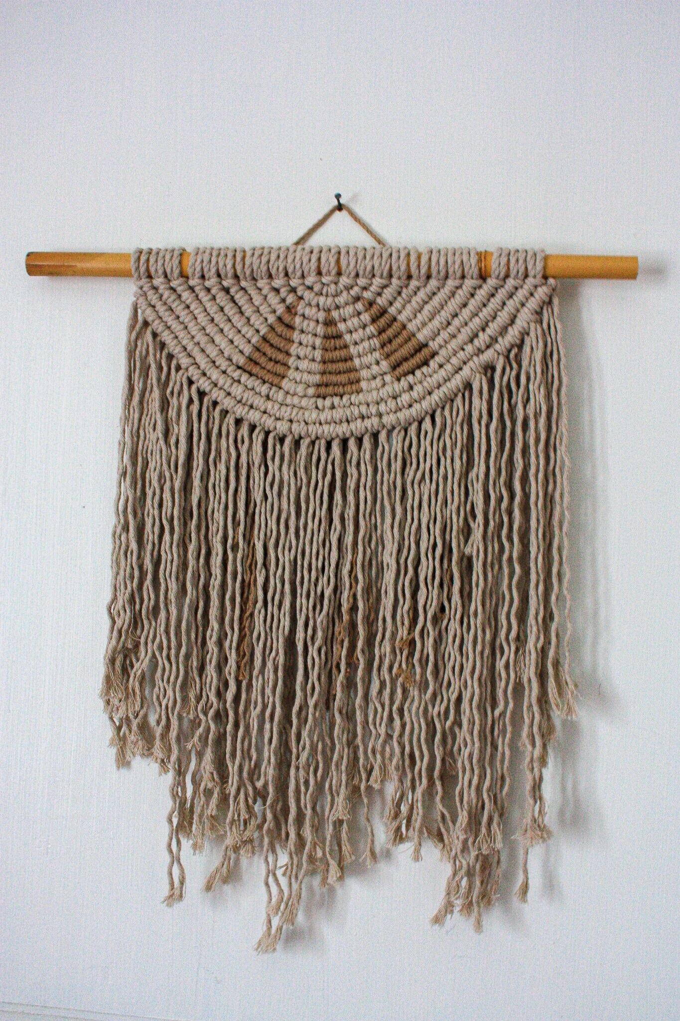 Lund Décoration Murale - Macramé Fait Main, en Coton 100% Recyclé Pièce Unique