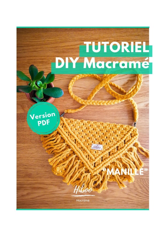 Tutoriel Macrame DIY Sac Main manille PDF T l chargement