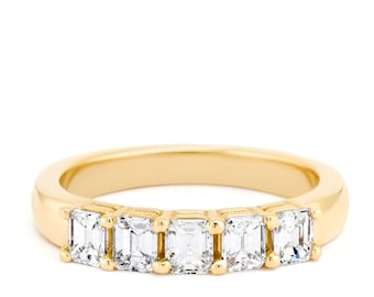 Emerald Cut Diamond Eternity Band,  Perfect Engagement Gift for Any Women!!