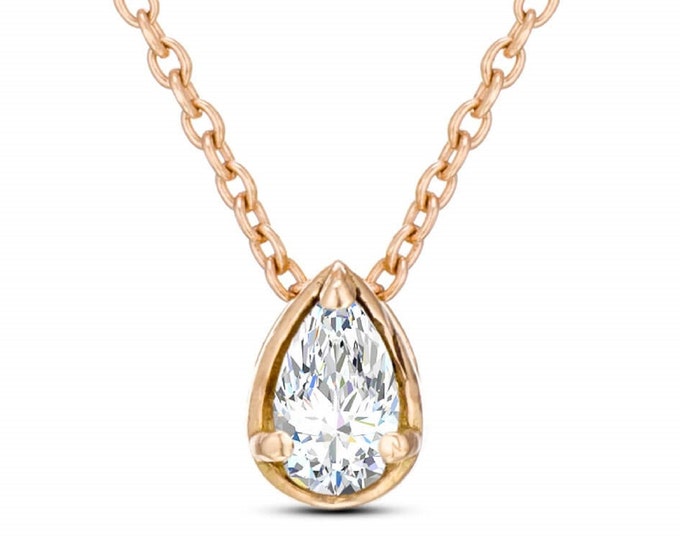 Featured listing image: ELOISE. Drop Diamond Necklace, Show Your Sentiment To Her Loud And Clear!
