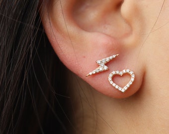 New Style Flash Lab Diamond Stud Earrings