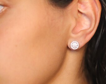 ELOISE.  Every Day Diamond Stud Earrings, Unique Earrings for Unique Women!