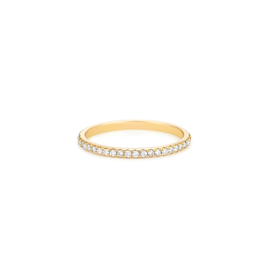 Eternity Wedding Band / Diamond Eternity Ring in 14k Gold / Diamond ...