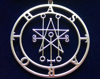 Astaroth Sigil Collar Goetia Sello De Salomón Demonio Satanás Sigil satánico Parche Pin