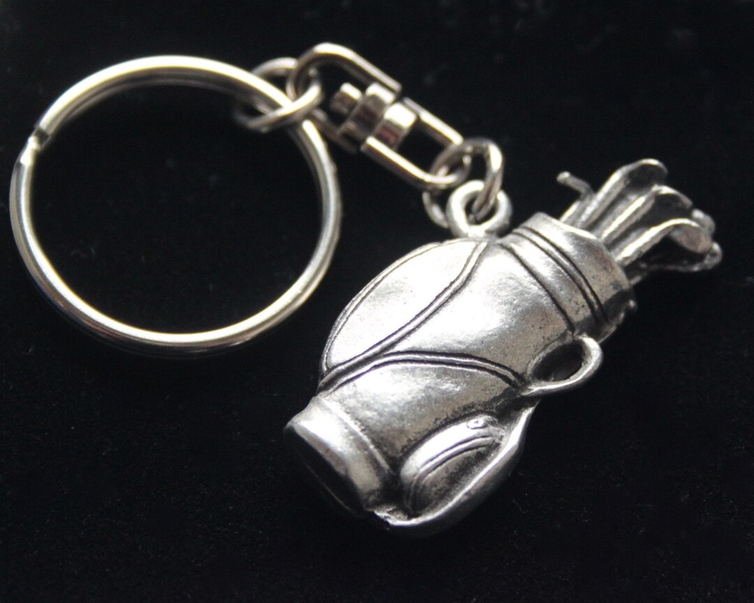 Golf Bag Solid Peter Keyring With Gift Pouch - Etsy