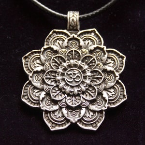 Shiva Trident Hindu Tryzub Trishula & Ouroboros Pendant Necklace w Gift Pouch 