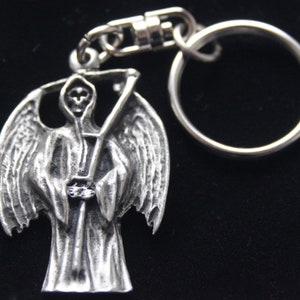Grim Reaper Pewter Keyring with Gift Pouch