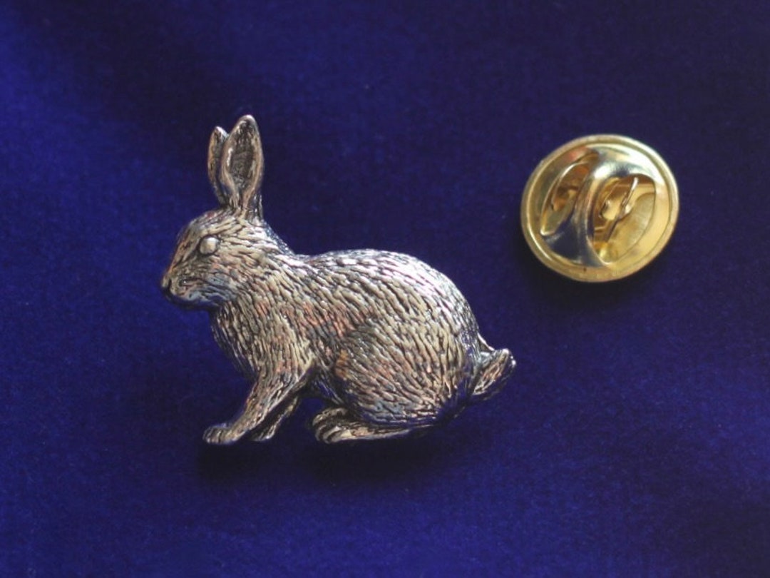 Rascal Rabit Pin Rabbit Pewter Lapel Pin Badge With Gift Pouch - Etsy