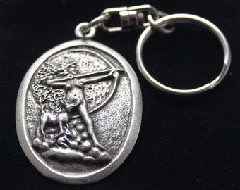 Diana Goddess Pewter Keyring with Gift Pouch