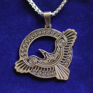 Raven Coin Necklace -  UK