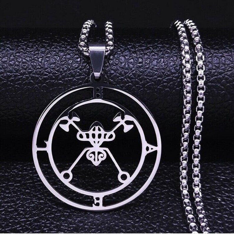 Bael Baal Sigil Goetia Solomon Demon Seal Pendant Necklace Etsy Canada