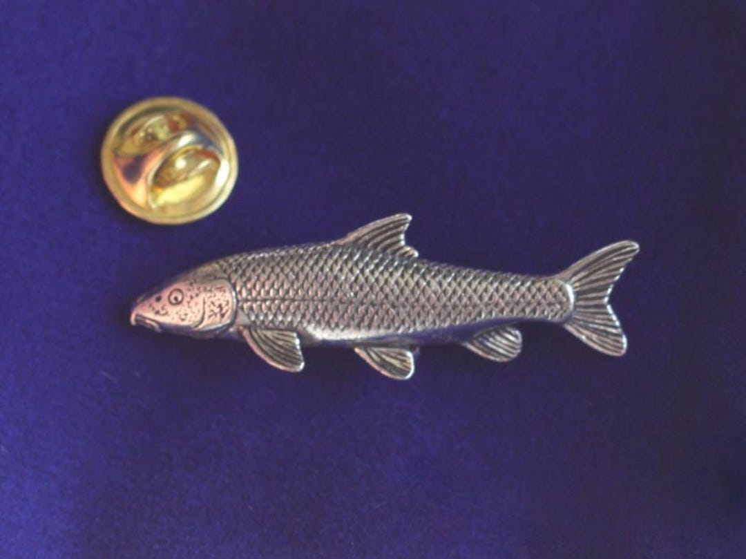 Barbel Fish Pewter Lapel Pin Badge With Gift Pouch - Etsy