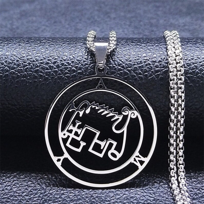 Amy Sigil Goetia Solomon Demon Seal Pendentif Collier Avec Etsy France