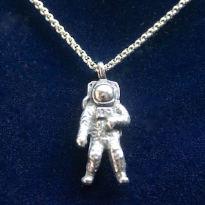 Astronaut Pewter Anhänger Halskette mit Geschenkbeutel
