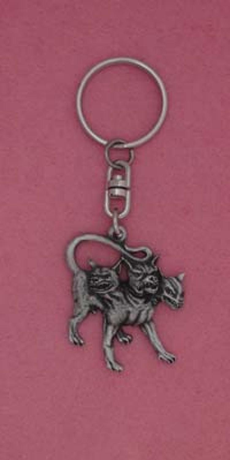 Cerberus Keyring in Silver – SVRN
