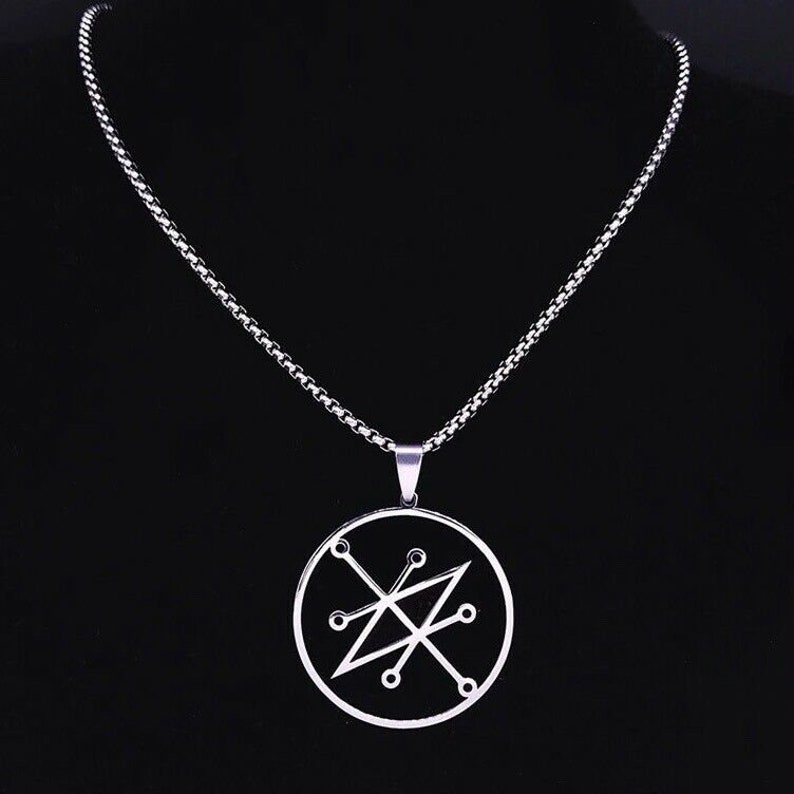 Azazel Sigil Goetia Solomon Demon Seal Pendant Necklace With Etsy 