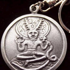 Gundestrup Cauldron Cernunnos Pewter Keyring with Gift Pouch