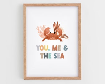 Picture print Cancer 'You, Me & The Sea' | Nursery | baby room