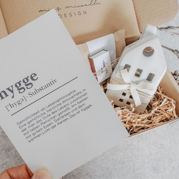 Coffret cadeau Hygge | Comment se hygger | Photophore en céramique