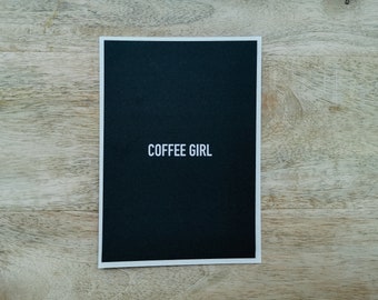 Postcard 'Coffee Girl' | Coffee | Coffee | Coffeelover