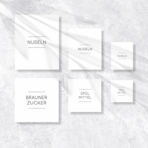 No.0 | Personalized labels / stickers for kitchen, bathroom & household