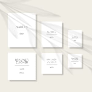 No.3 | Personalized labels / stickers for kitchen, bathroom & household