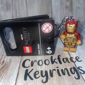Iron man lego keyring sale