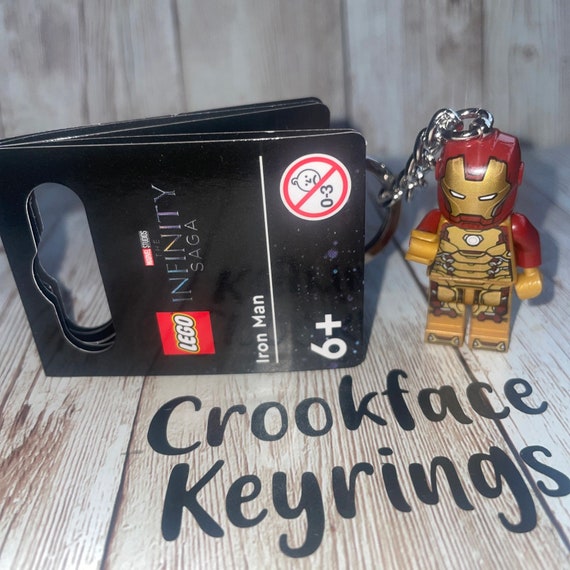 Iron man lego keyring sale
