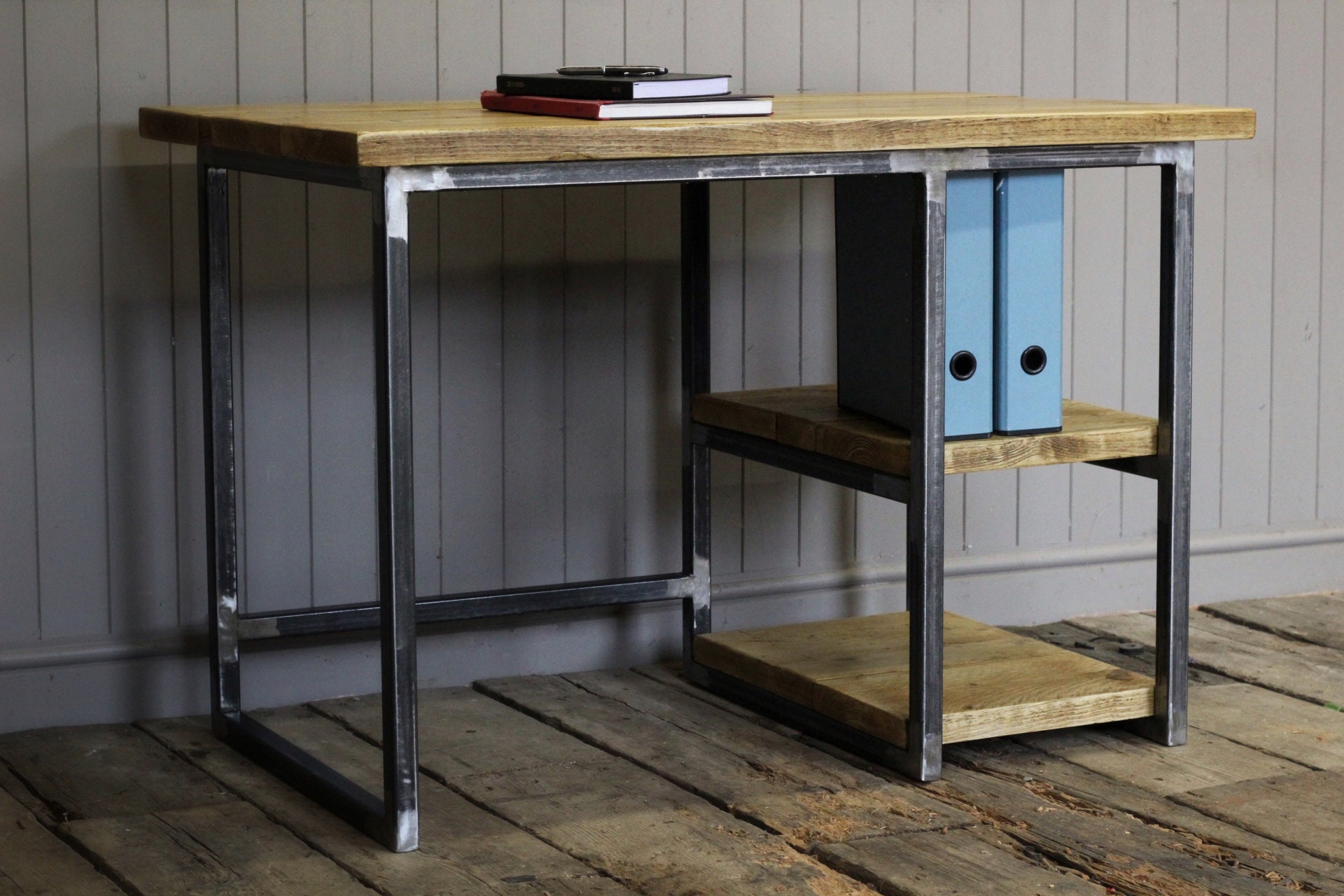Industrial Style Home Office Desk Etsy UK