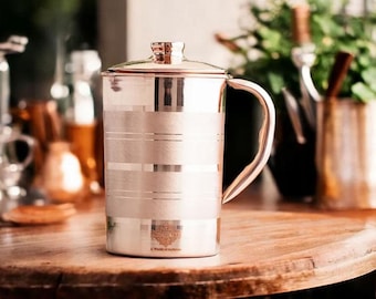 銅製水差し - 1.2L | タムラジャルを作る | アーユルヴェーダ浄水