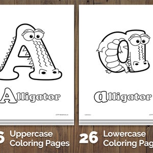 Alphabetimals™ Drawing & Coloring Pack 100 Printable Animal ABC Activities / Learn to Draw / Color By Number / Animal Coloring image 2