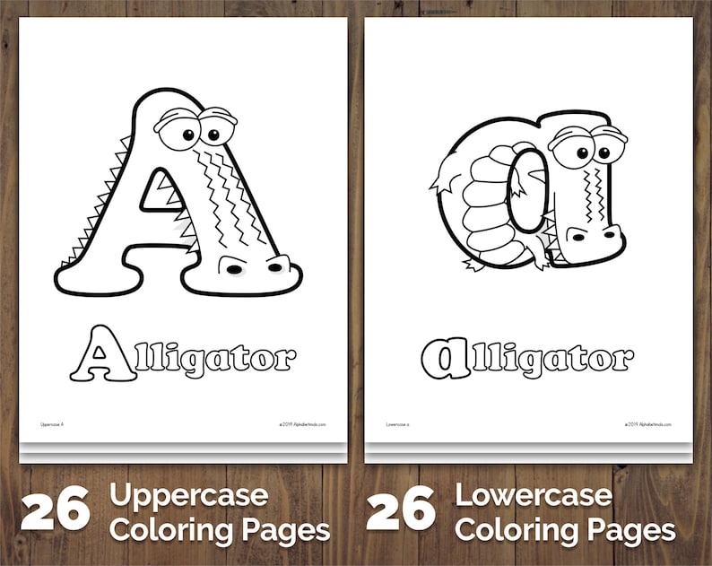 Alphabetimals™ Drawing & Coloring Pack 100 Printable Animal ABC Activities / Learn to Draw / Color By Number / Animal Coloring image 2