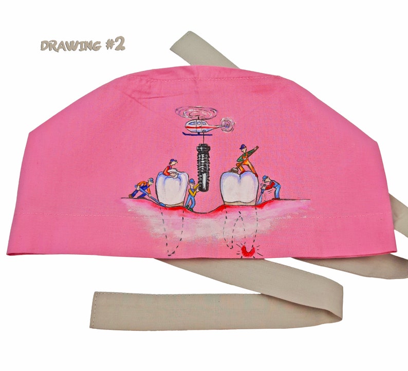 Dentist Scrub Caps Dental Surgical Cap Teeth Scrub Hats Etsy