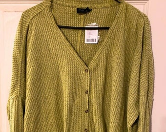 urban outfitters mustard cardigan