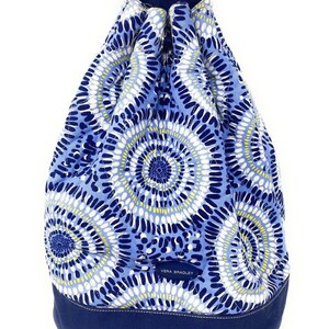 Vera Bradley Starry Night Blue White Drawstring Sling  display picture 1