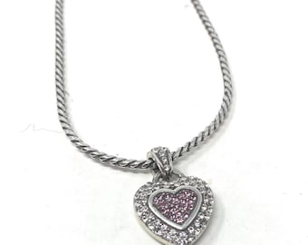 Brighton Spread the Love Pink Heart Pendant Necklace