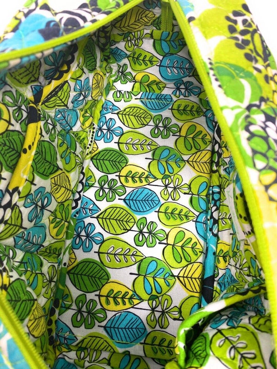 VERA BRADLEY Handbag Shoulder Bag Limes Up Green … - image 3