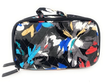 Vera Bradley Splash Floral Blush & Brush Makeup Case NWOT